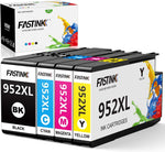 FASTINK Compatible HP 952XL 952 XL Ink Cartridges Combo Pack Replacement for HP OfficeJet Pro 8710 Printer Ink Cartridges 7740 8210 8702 8715 8725 Printers Ink Cartridges