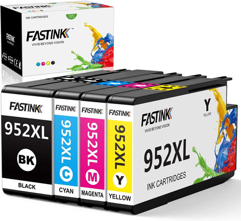 FASTINK Compatible HP 952XL 952 XL Ink Cartridges Combo Pack Replacement for HP OfficeJet Pro 8710 Printer Ink Cartridges 7740 8210 8702 8715 8725 Printers Ink Cartridges