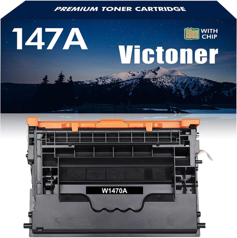 147A Black Toner Cartridge 1-Pack (with Chip) Compatible Replacement for HP 147A 147X W1470A W1470X for HP Laserjet Enterprise M610n M611dn M611x M612dn M612x MFP M634h M635fht M635h Printer Ink