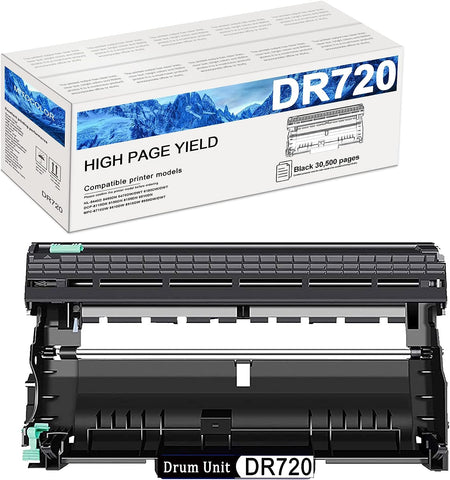 DR-720 DR 720 1-Pack Black Drum Unit, Compatible DR-720 DR 720 Drum MITOCOLOR Replacement for Brother HL-5440D 5450DN DCP-8110DN 8150DN 8155DN 8510DN MFC-8710DW 8810DW 8910DW 8950DW/DWT Series Printer