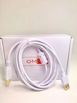 OMNIHIL 8FT-White High Speed USB 2.0 Cable Compatible with Allen & Heath SQ-6