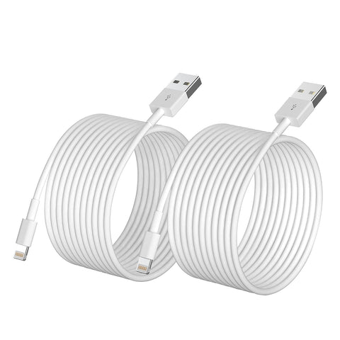 iPhone Charger, [Apple MFi Certified] 2Pack 10ft Fast Lightning Cable for Long iPhone Cable Cord, Apple Charging Cable Cord for iPhone 12/11 Pro/11/XS MAX/XR/8/7/6s/6/5S/SE iPad/Air Original White