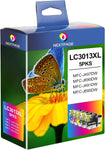 NEXTPAGE LC3013 Ink Cartridges Replacement for Brother LC 3013 LC-3013 XL Work with Brother MFC-J491DW MFC-J497DW MFC-J690DW MFC-J895DW Printer (LC3013XL 2 Black, 1 Cyan, 1 Magenta, 1 Yellow)