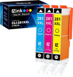 E-Z Ink (TM Compatible Ink Cartridge Replacement for Canon CLI-281XXL 281 XXL Compatible with PIXMA TR7520 TR8520 TS6120 TS6220 TS8120 TS8220 TS9120 TS9520 TS9521C Printer (3 Pack)