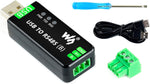 Industrial USB TO RS485 Bidirectional Converter Onboard CH343G Chip, Multi-Protection Circuits 300bps-3Mbps Baudrate Support Linux,Android,WinCE,Win10/8.1/8/7/XP, Up to 1.2km Transmission Distance