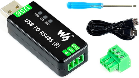 Industrial USB TO RS485 Bidirectional Converter Onboard CH343G Chip, Multi-Protection Circuits 300bps-3Mbps Baudrate Support Linux,Android,WinCE,Win10/8.1/8/7/XP, Up to 1.2km Transmission Distance