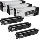 LD Products Compatible Toner Cartridge Replacement for Canon 051 2168C001 (Black, 3-Pack) Compatible with Canon imageCLASS LBP162dw, MF264dw, MF267dw, MF269dw