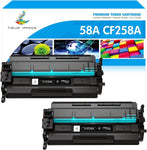 TRUE IMAGE Compatible Toner Cartridge Replacement for HP 58A CF258A 58X CF258X M428fdw HP Pro M404n M404dn M404dw MFP M428fdn M428dw M304 M404 M428 Printer Toner (Black, 2-Pack)