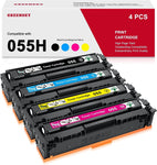 055H 055 MF743cdw Toner Cartridge Replacement for Canon 055H 055 High Capacity Imageclass MF743cdw MF741cdw MF745Cdw MF746Cdw LBP664Cdw Toner Printer(Black, Cyan, Yellow, Magenta, 4-Pack)