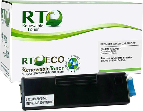 Renewable Toner Compatible Cartridge Replacement for Okidata B420 B430 B440 MB Series MB460 MB470 MB480 MFP OKI B Series B420 B430