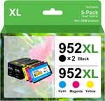 GoToners 952xl Latest Upgrade Compatible Ink Cartridges Combo Pack Replacement for HP 952 XL Use with Officejet Pro 7740 8210 8710 8720 8740 8715 7720 8725 8730 8702 8700 8200 (5 Packs)