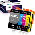 CLYWENSS 910xl Ink Cartridges Replacement for hp 910xl Ink cartridges for HP Printers OfficeJet Pro 8020 8021 8022 8023 8024 (Black, Yellow, Magenta, Cyan, Total 4 Packs)