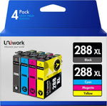 288XL Ink Cartridges with Latest Chip Replacement for Epson 288 Ink Cartridges Combo Pack High Yield to use with XP-440 XP-330 XP-340 XP-430 XP-446 XP-434 Printer (4 Pack)