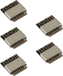 JESSINIE 5Pcs ESP-01M Wireless Module ESP8285 Serial Port to WiFi Module IOT ESP-01M WiFi Module Double-Sided in-line