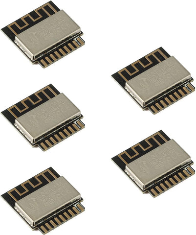 JESSINIE 5Pcs ESP-01M Wireless Module ESP8285 Serial Port to WiFi Module IOT ESP-01M WiFi Module Double-Sided in-line