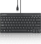 Perixx PERIBOARD-426 Wired Mini Low Profile Keyboard (Wired USB), US English Layout (11665)