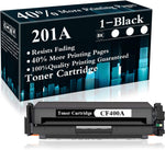 1 Pack 201A | CF400A Toner Cartridge Replacement for HP Color Laserjet Pro MFP M277dw, MFP M277n, MFP M277c6, M252dw, M252n, M277, M252 Printer,Sold by TopInk