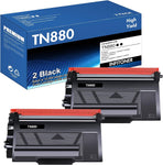 TN-880 TN880 Super High Yield Toner Cartridge 2 Pack Black Replacement for Brother TN880 TN-880 TN 880 Toner Cartridge for Brother HL-L6200DW L6200DWT L6400DW L6400DWT MFC-L6700DW L6800DW Printer