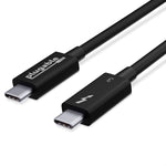 Plugable Thunderbolt 3 Cable 40Gbps Supports 100W (20V, 5A) Charging, 2.6ft / 0.8m USB C Compatible [Thunderbolt 3 Certified] - Driverless