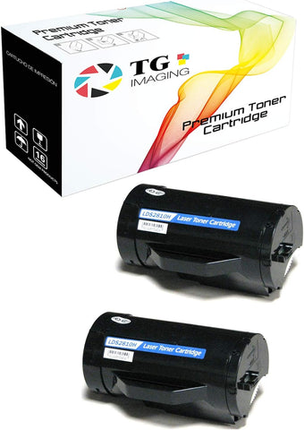 2 Pack TG Imaging | 2xBlack | Compatible S2810 Toner Cartridge S2810X 2xBlack S2810DN (593-BBMF) Work for Dell H815DW S2810DN S2815DN Printer