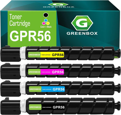 GREENBOX GPR56 High Yield Remanunfactured Toner Cartridge Replacement for Canon GPR 56/GPR-56 for Canon ImageRunner Advance C7565 C7570 C7580 C7765 C7770 C7780 Printer