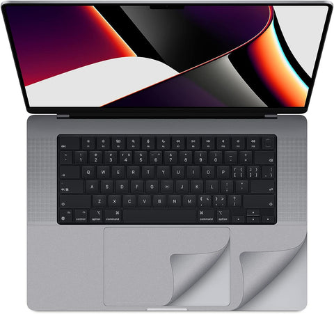 F FORITO Palm Rest Cover Skin with Trackpad Protector Compatible with MacBook Pro 16 Inch (M2 Pro / M2 Max / M1 Pro / M1 Max) with Touch ID Model A2485 (Space Grey)