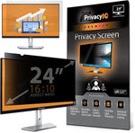 Privacy IQ (16:10) 24" Inch Monitor Privacy Screen-Filter for 60 Degree Privacy, Advanced Anti-Glare, UV Light Reduction & Blue Light Filter (12.75 Inches Tall)