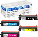 MITOCOLOR TN-436 Color Toner Cartridge Set Replacement for Brother TN436 Toner Cartridge to use with HL-L9310CDW DCP-L8410CDW MFC-L8690CDW L9570CDWT L9570CDW Printer, 1Black/1Cyan/1Magenta/1Yellow