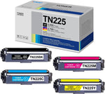 4-Pack TN225BK, TN225C, TN225M, TN225Y Toner Cartridge Black, Cyan, Yellow, Magenta, LVE Replacement for Brother TN-225 TN225 Works with HL-3180CDW MFC-9340CDW DCP-9015CDW DCP-9020CDN Printer Ink