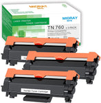 MIORAYINTE Toner TN-730 TN-760 Compatible Replacement for Brother TN760/TN730 Black Toner Cartridge, High Pages Yield for HL-L2350DW HL-L2370DW MFC-L2750DW DCP-L2550DW Printer, Individual 3-Pack