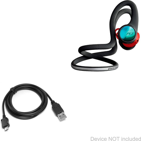 BoxWave Cable Compatible with Plantronics BackBeat Fit 2100 (Cable by BoxWave) - DirectSync Cable, Durable Charge and Sync Cable for Plantronics BackBeat Fit 2100