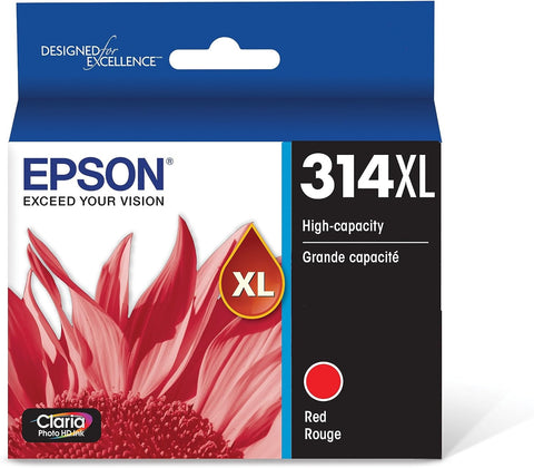 EPSON T314 Claria Photo HD -Ink High Capacity Red -Cartridge (T314XL820-S) for Select Epson Expression Photo Printers