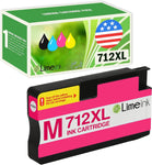 Limeink Compatible Ink Cartridges Replacement for HP 712 Ink Cartridges 712XL Ink for HP for DesignJet T650 T630 T230 T210 Studio Plotter Printers (1 Magenta)