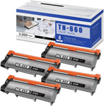 TN660 Toner Cartridge Black [High Yield] Replacement for Brother TN-660 TN660 TN 660 HL-L2300D HL-L2320D MFC-L2685DW MFC-L2707DW DCP-L2540DW DCP-L2540DW Printer Toner, 4-Pack