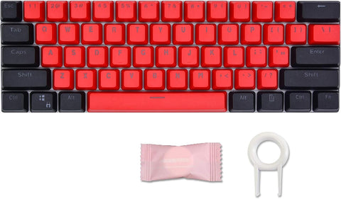 JOMGBB Keycaps, Mechanical Keyboard Keycaps for GH60 / RK61 / ALT61 / Annie/Keyboard Poker Keys, PBT Thick Keycaps for 60% Mechanical Keyboard, with Key Puller (Only Sell Keycaps) (K1)