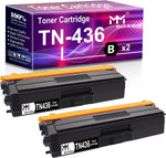 MM MUCH & MORE Compatible Toner Cartridge Replacement for Brother TN436 TN-436 TN-436BK TN433 use with HL-L8360CDW L9310CDW MFC-L8900CDW L9570CDW Printer (2-Pack, Black)