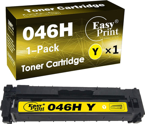 EASYPRINT Compatible CRG046H Toner Cartridge Replacement for 046H CRG-046H Yellow Used for Color ImageCLASS MF733Cdw MF731Cdw MF735Cdw LBP654Cdw Printer (High Yield), (1-Yellow, 1-Pack)