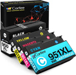 Cartlee 4 Pack Compatible Ink Cartridges Replacement for HP 950 951 950XL 951XL for OfficeJet Pro 8600 8610 8620 8615 8630 8625 8100 Printer Cartridge Combo 1 Black 1 Cyan 1 Magenta 1 Yellow