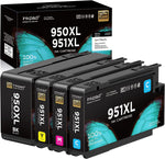 ?Larger Capacity? 950XL 951XL High-Yield Ink Cartridges 4 Combo Pack, Replacement for HP 950 951 XL Ink Cartridges, Works with OfficeJet Pro 8600 8610 8620 8625 Printer (1BK/1C/1M/1Y)