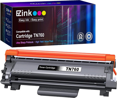 E-Z Ink (TM TN760 Toner Cartridge Replacement Compatible for Brother TN-760 TN730 TN-730 for DCP-L2550DW HL-L2350DW L2395DW L2390DW L2370DW MFC-L2710DW L2750DW L2730DW (Black, 1 Pack)