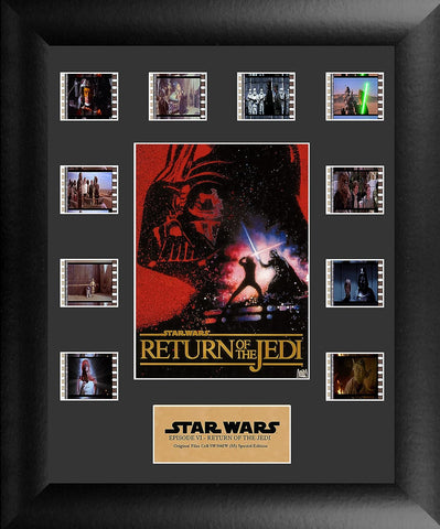 FILMCELLS Star Wars Episode VI Return of the Jedi - Darth Vader 11 x 13 Mini Montage Framed Movie Wall Art - Ten (10) 35 mm Film Cells - Special Edition Officially Licensed Collectible