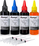 Aomya Ink Refill kit for Canon PG250 CL251 PG210 PG-260 CL-261 CL-244 Black & Color Refillable Ink Cartridge PIXMA IX6820 IP8720 IX6820 IP8720 TS6420 etc 4 Color Set 100ml(BK, C, M, Y)