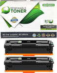 Renewable Toner Compatible Cartridge Replacement for HP CF510A 204A Color Laser Printers M180nw (Pack of 2 Black)