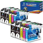 DOUBLE D Upgraded LC20E Compatible Replacement for Brother LC20E LC-20E XXL Ink Cartridges for Brother MFC-J985DW J775DW J5920DW J985DWXL Printer (4BK+2C+2M+2Y) 10 Pack-Updated Version