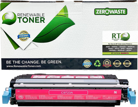 Renewable Toner Compatible Toner Cartridge Replacement for HP 641A C9723A Color Laser 4600 4600dn 4600dtn 4600hdn 4600n 4650 4650dn 4650dtn 4650hdn 4650n (Magenta)