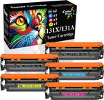 ColorPrint Compatible 131X Toner Cartridge Replacement for HP 131A CF210X CF210A CF211A CF212A CF213A Used for MFP M276 M276nw M276n Pro 200 M251nw M251n M251 Printer (5-Pack, 2BK,1M,1C,1Y)