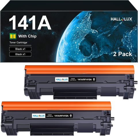 141A Toner Cartridge (with Chip) for HP 141A Black Laserjet Toner Cateridge W14101A Compatible for HP Laserjet M110w MFP M139w M140w Printer(2 x Black 141A Toner Cartridges)