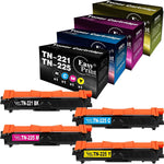 EASYPRINT (BK/C/M/Y) Compatible TN221 TN225 Toner Cartridges Replacement for TN-221 TN-225 HL-3150CDW 3152CDW 3170C 3180CDW MFC-9130CW 9140CDN 9330CDW Printer, (Total-4 Pack)