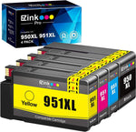 E-Z Ink Pro Compatible Ink Cartridges Replacement for HP 950XL 951XL 950 XL 951 XL to use with OfficeJet Pro 8600 8610 8615 8620 8625 8100 276dw 251dw (1 Black, 1 Cyan, 1 Magenta, 1 Yellow, 4 Pack)