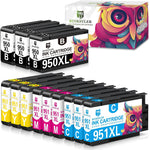 BINKSYLER 950xl 951xl Combo (950 XL Black/951 XL Color) Replacement for HP 950 951 Ink Cartridges Combo Pack use in Officejet Pro 8600 8610 8620 8630 8630 8625 8615 8100 276dw 251dw (3BK,3C,3M,3Y)